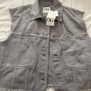Zara Denim pocket vest